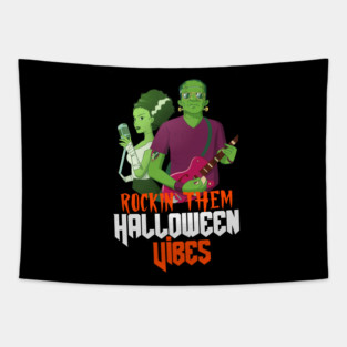 Rockin' Them Halloween Vibes Tapestry