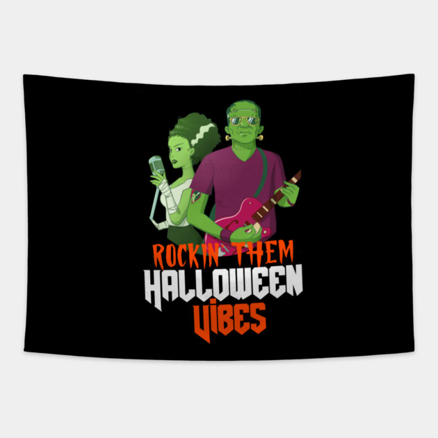 Rockin' Them Halloween Vibes Tapestry by MCALTees