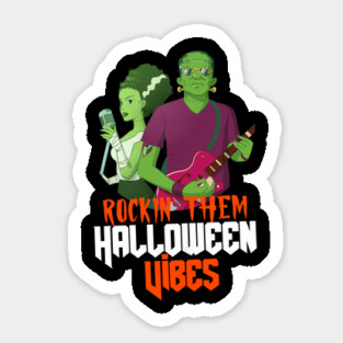 Rockin' Them Halloween Vibes Sticker