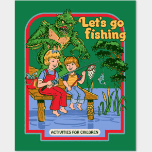 Let's Go Fishing Posters and Art