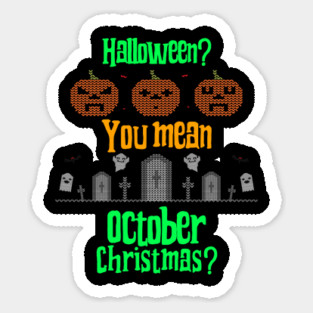 October Christmas Magnet