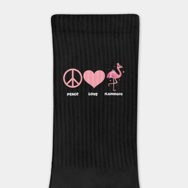 Peace, Love, & Flamingos by MCALTees