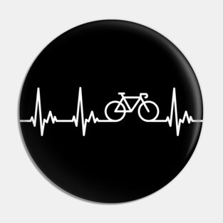 Road Bike Cycle My Heart Beats for Cycling Pin