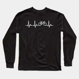 Road Bike Cycle My Heart Beats for Cycling Long Sleeve T-Shirt
