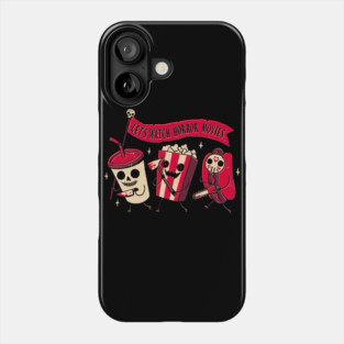 Let’s Watch Horror Movies – Creepy Cute Movie Snack Phone Case