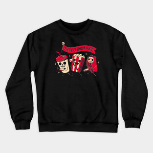 Let’s Watch Horror Movies – Creepy Cute Movie Snack Crewneck Sweatshirt