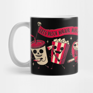 Let’s Watch Horror Movies – Creepy Cute Movie Snack Mug