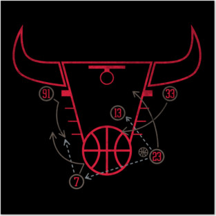 Bulls Play Posters and Art