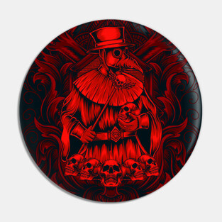 Plague Doctor Skulls Pin