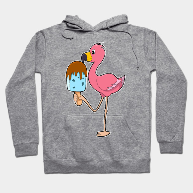 Albert Flamingo Flamingo Merch Youth Hoodie Flamingo With Popsicle