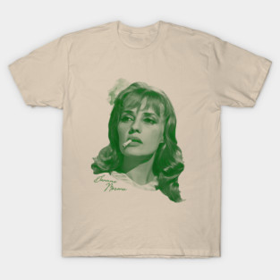 Retro Jeanne Moreau Verte Tribute T-Shirt
