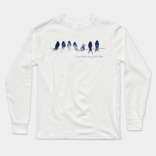 Bird On A Wire (i) Long Sleeve T-Shirt
