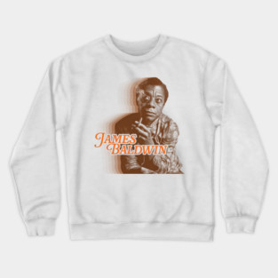 Retro James Baldwin Sepia Fade Tribute Crewneck Sweatshirt
