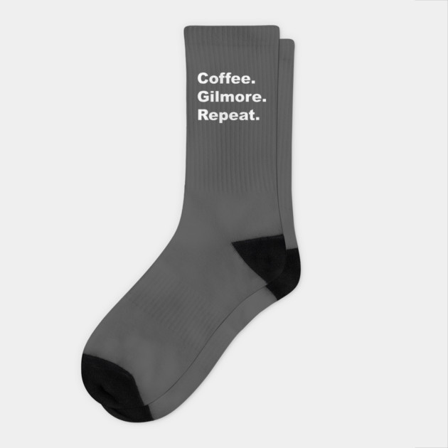 Coffee. Gilmore. Repeat. Socks by Stars Hollow Mercantile