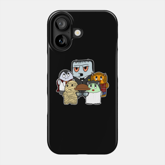 Cute Halloween Monsters Group Phone Case by belownormal