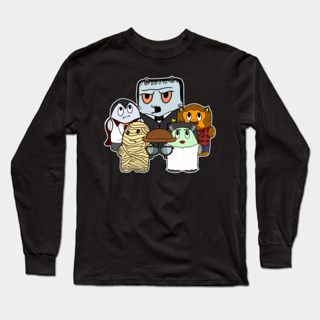 Cute Halloween Monsters Group Long Sleeve T-Shirt by belownormal