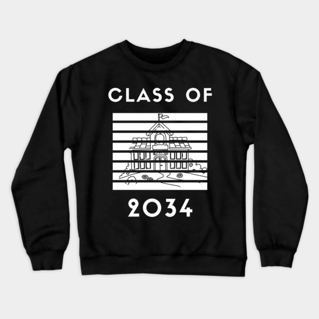 Class Of 2034, Congratulations Class Of 2034 Crewneck Sweatshirt by Pixel Threads 