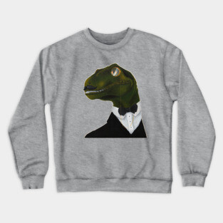 Dapper Velociraptor Crewneck Sweatshirt