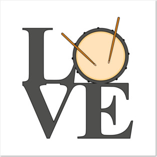 Love Drums Posters and Art