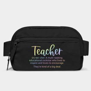 Teacher definition - inspiring teacher quote Bag