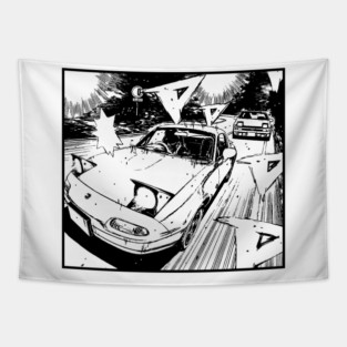 Miata Manga Tapestry