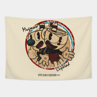 Cuphead - Old Cartoon Style Tapestry