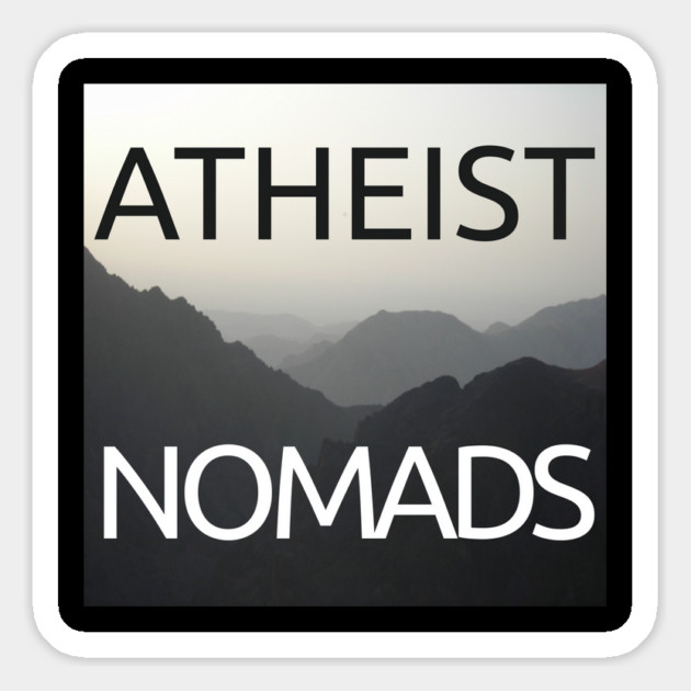 Atheist Nomads Logo Magnet by Humanists Take on the World Podcast