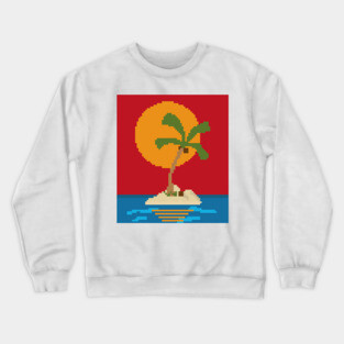 8-bit Dream Island Crewneck Sweatshirt