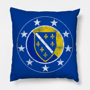 Flag of Bosnia and Herzegovina Pillow