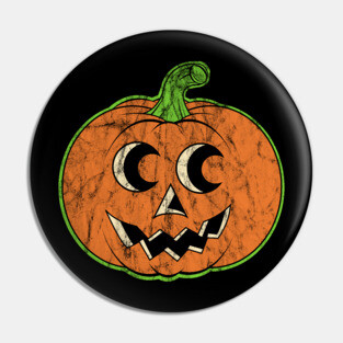 Vintage Halloween Pumpkin Pin