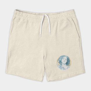 Head of a young woman Shorts