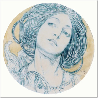 Head of a young woman Posters and Art