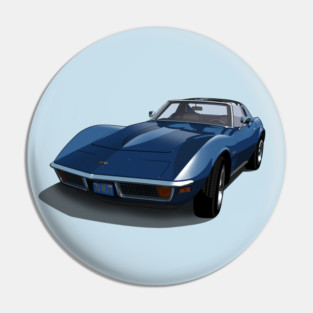 1970 Corvette Stingray in Bridgehampton Blue Pin