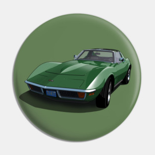 1970 Corvette Stingray in Donnybrooke Green Pin