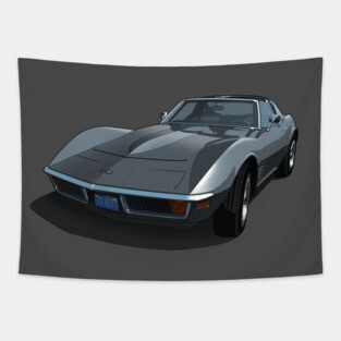 1970 Corvette Stingray in Laguna Gray Tapestry