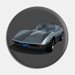 1970 Corvette Stingray in Laguna Gray Pin