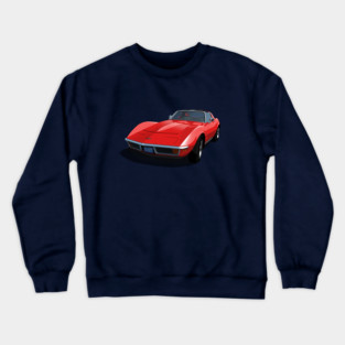 1970 Corvette Stingray in Monza Red Crewneck Sweatshirt