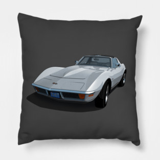 1970 Corvette Stingray in Cortez Silver Pillow