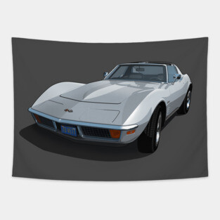1970 Corvette Stingray in Cortez Silver Tapestry