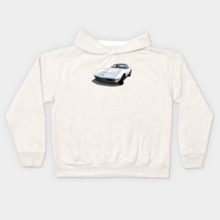 1970 Corvette Stingray in Classic White Kids Hoodie