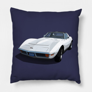 1970 Corvette Stingray in Classic White Pillow