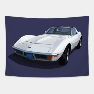 1970 Corvette Stingray in Classic White Tapestry