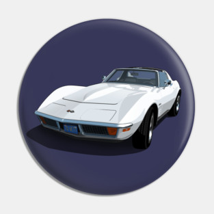1970 Corvette Stingray in Classic White Pin