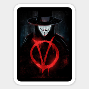 V For Vendetta Sticker