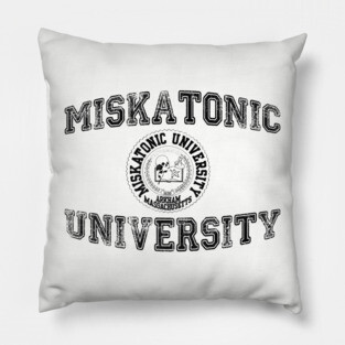 Miskatonic University (black version) Pillow