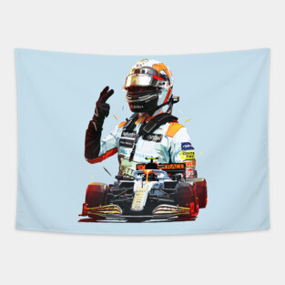 Lando Monaco F1 Tapestry