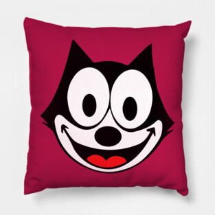 Felix the cat face Pillow