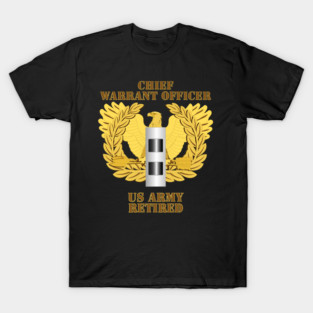 Emblem - Warrant Officer - CW2 - Retired T-Shirt