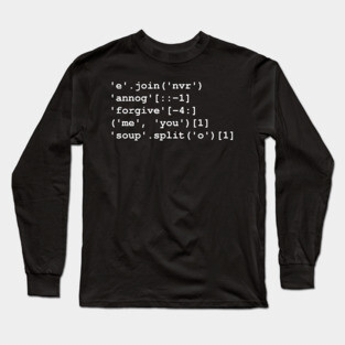 Rick Roll in Python Long Sleeve T-Shirt