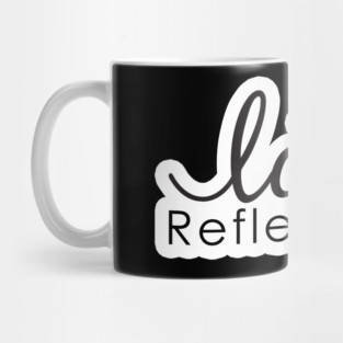 Love Reflexology - (white outline) black font Mug